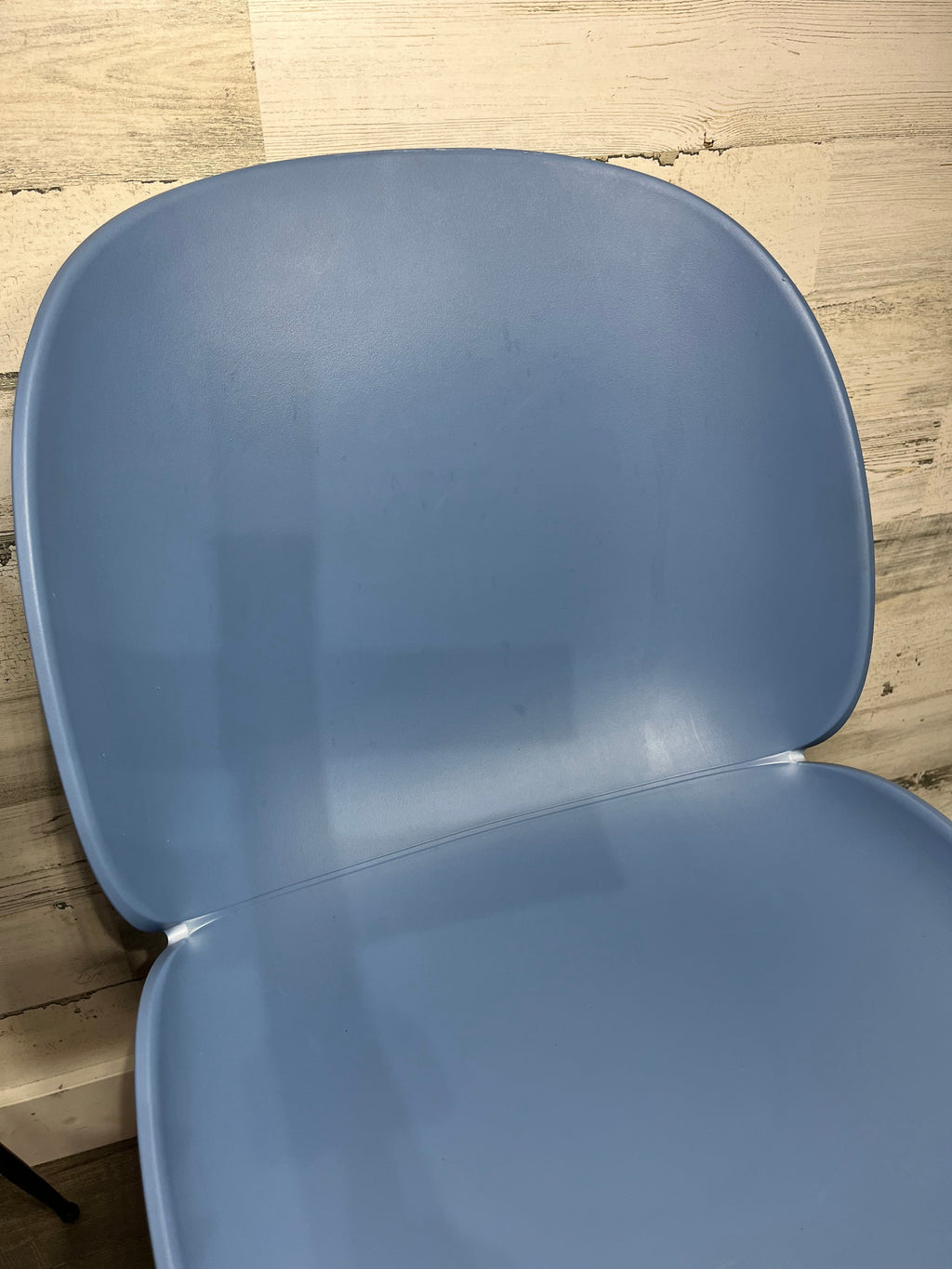 Set Of Two Blue Modern Beetle Chairs