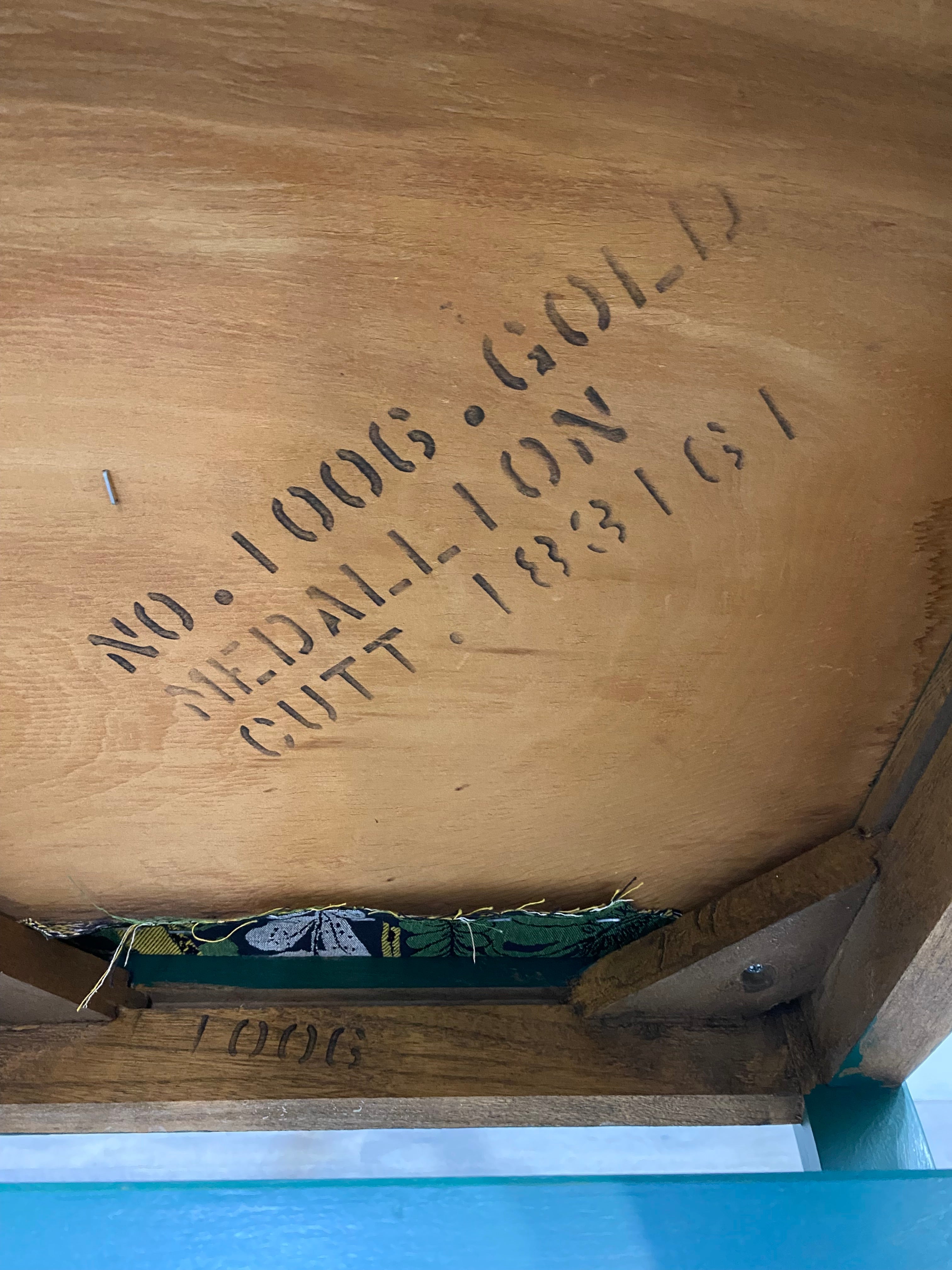 Green Antique Refinished Accent Chair