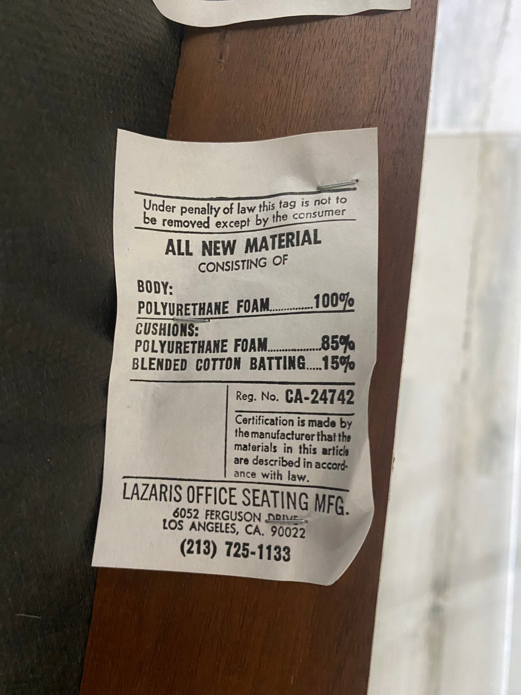 Mid Century Lazaris Office Seating Chair